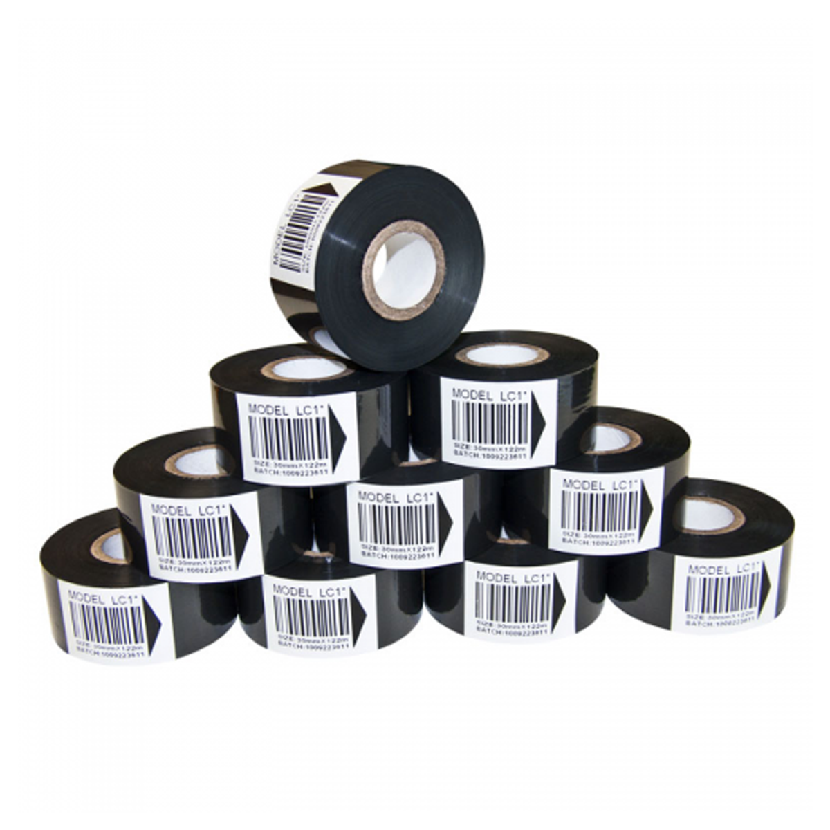 30 mm Black Hot Stamp Foil Ribbons – Pack of 10