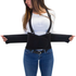 Back support belt with elastic straps for lifting weight with lumbar support