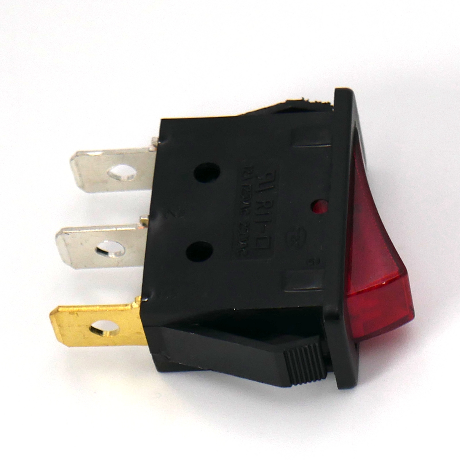 3 pin red rocker on/off switch part for packaging machines