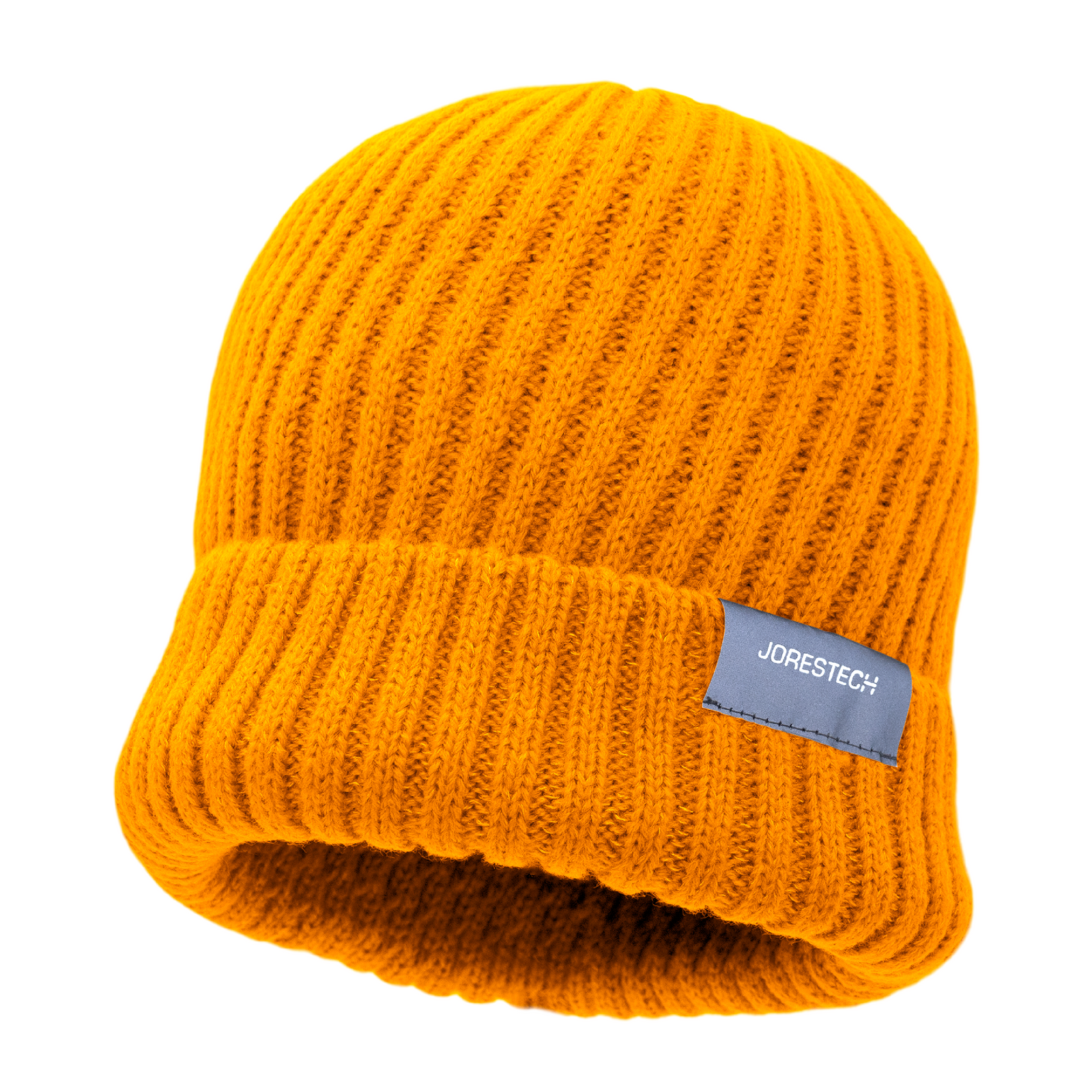 JORESTECH® Orange Beanie hat with reflective stitching