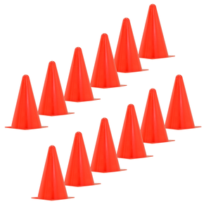 12 Hi vis orange sport training cones