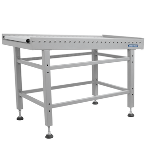 white conveyor roller table by JORES TECHNOLOGIES®