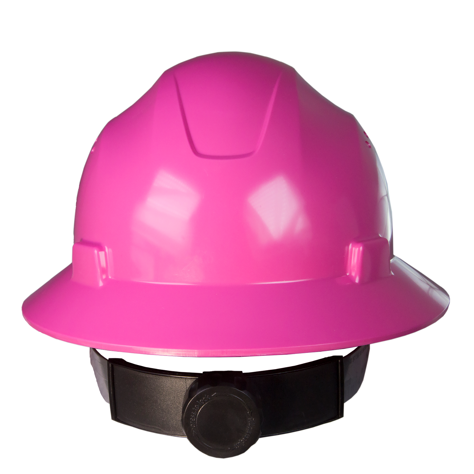 Full Brim Safety Hard Hat with 4 Point Suspension - PinkFit Collection