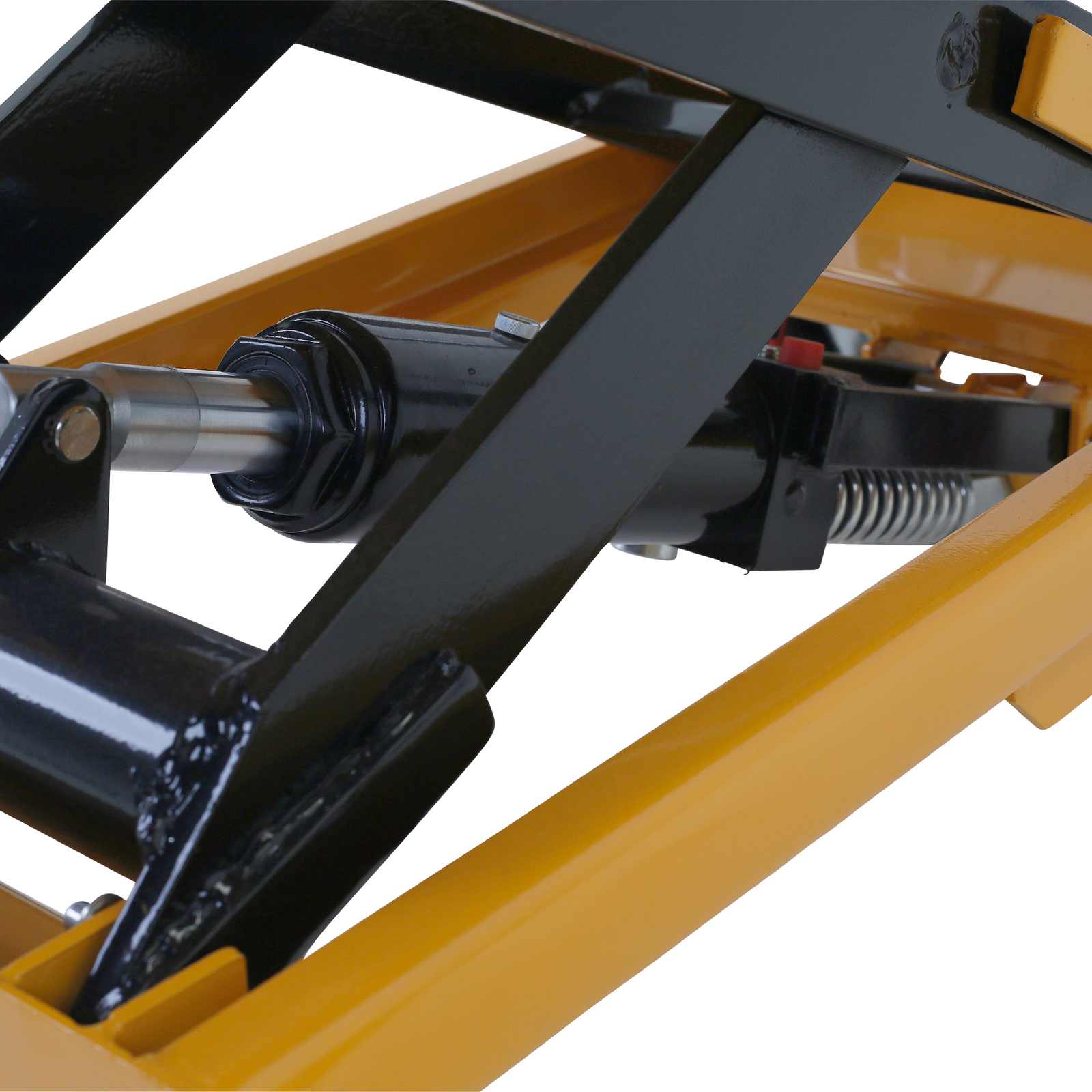 Hydraulic mechanism of the JORES TECHNOLOGIES® mobile scissor lift table for 1100 pounds
