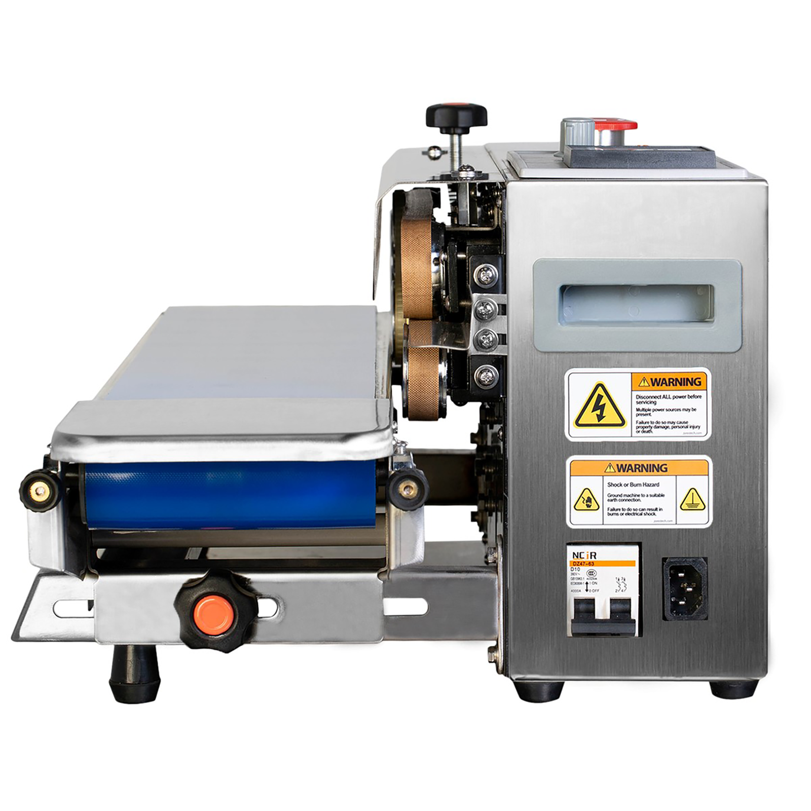 SS JORES TECHNOLOGIES® table top continuous band sealer set for horizontal applications