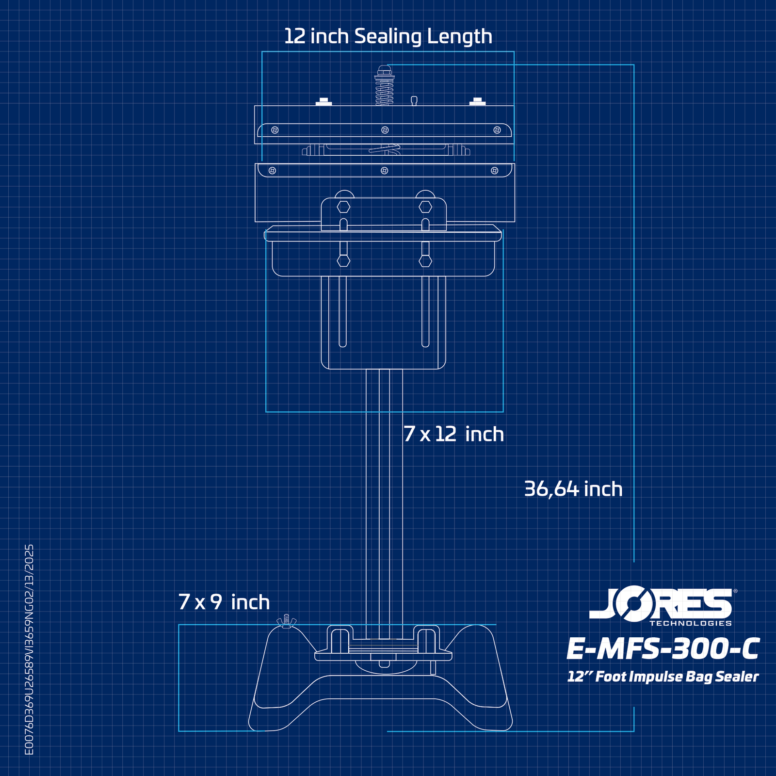 12” Constant Heat Foot Bag Sealer