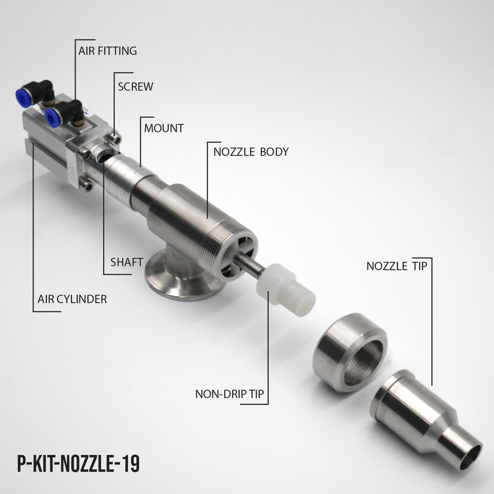 19mm Dispensing Nozzle Assembly BY JORES-TECHNOLOGIES