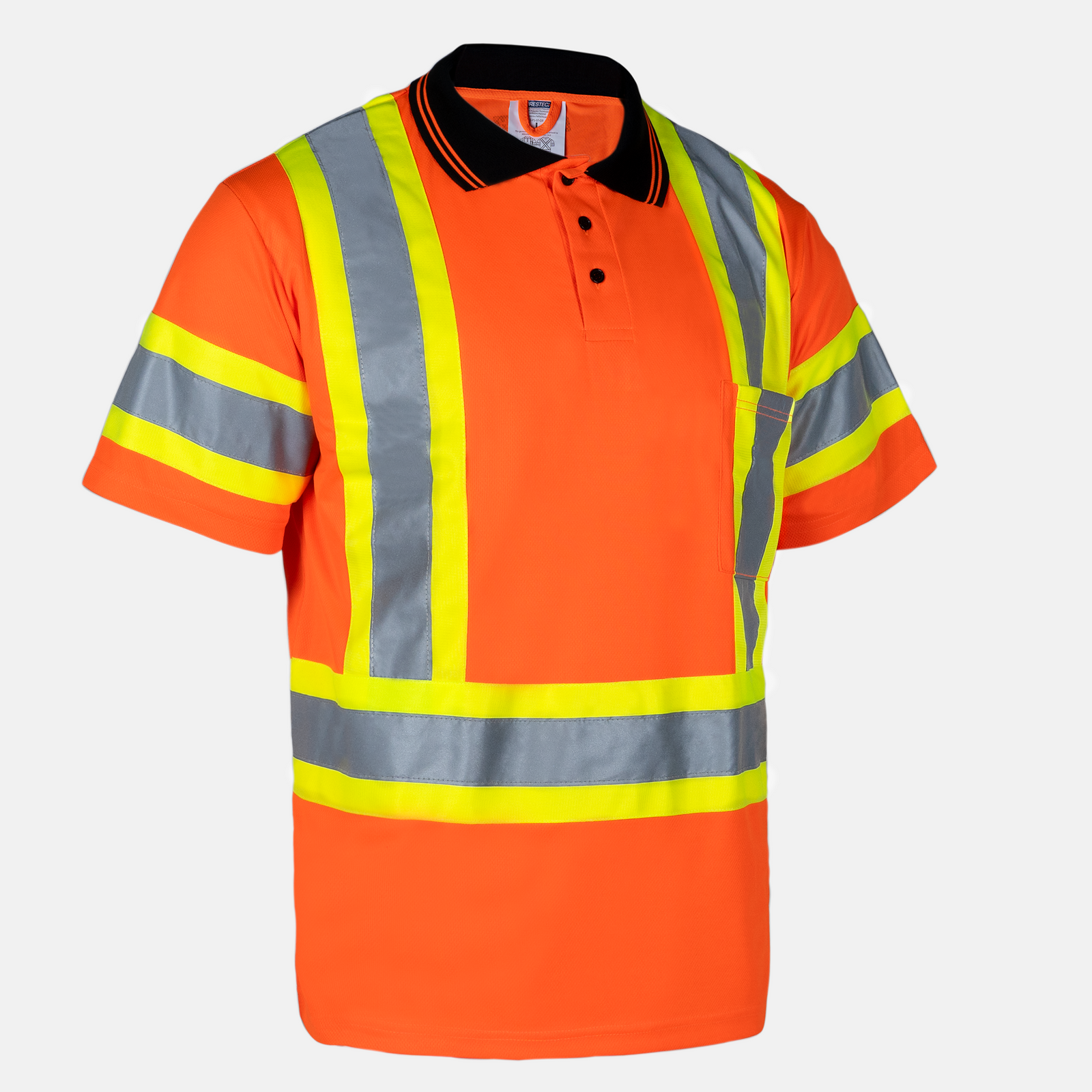 Hi-Vis Reflective Two-Tone Safety Polo Shirt