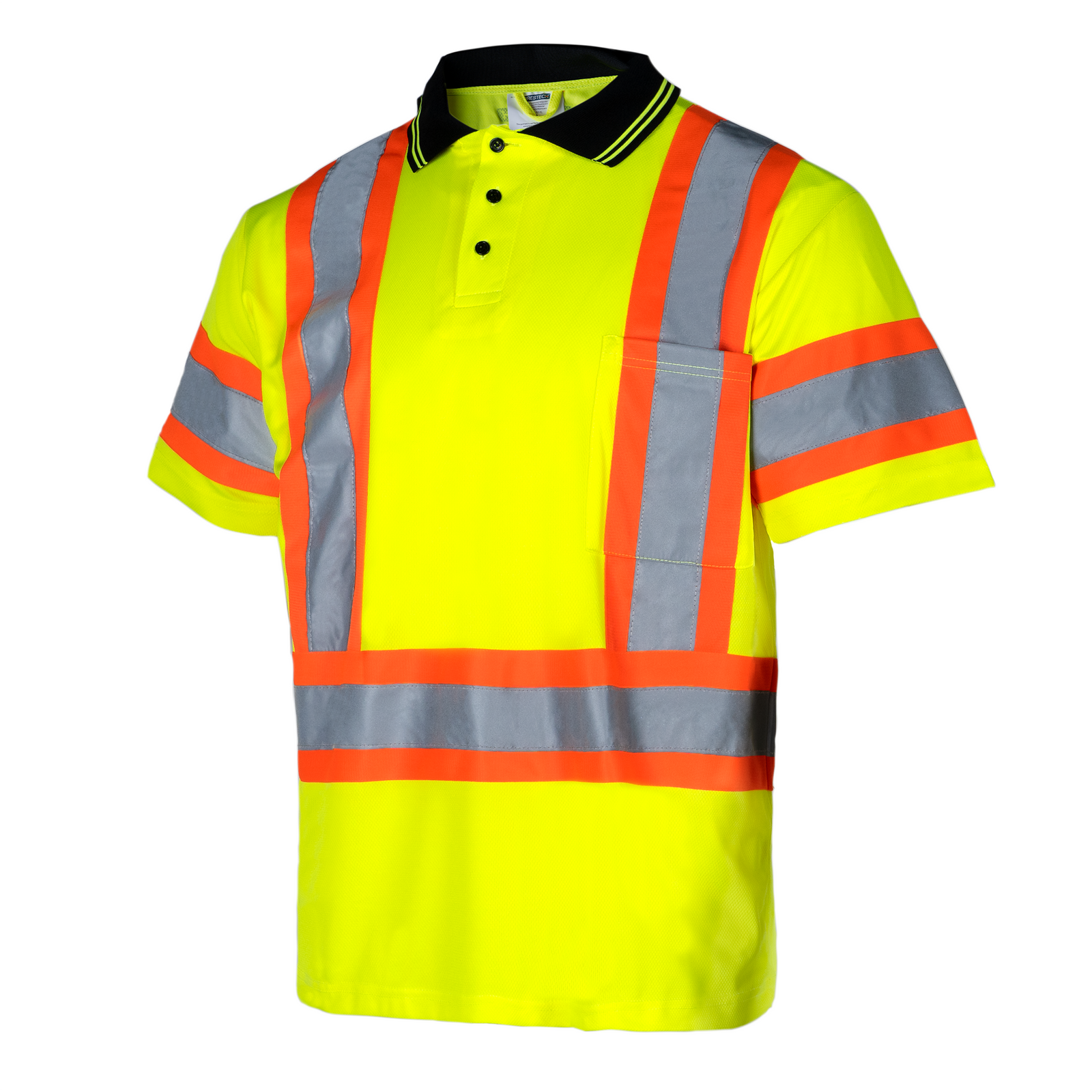 Hi-Vis Reflective Two-Tone Safety Polo Shirt