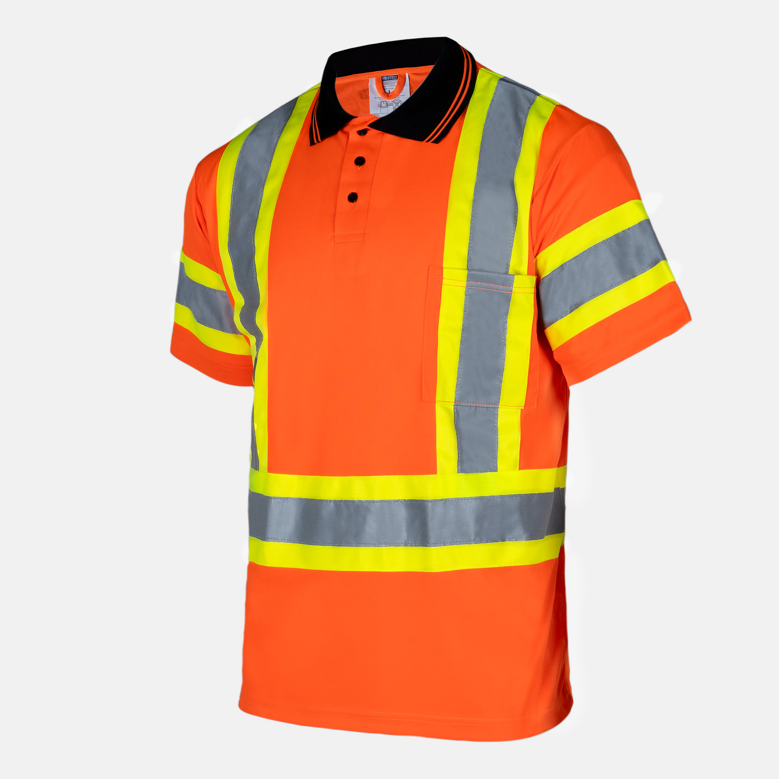 Hi-Vis Reflective Two-Tone Safety Polo Shirt