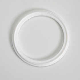 3 inch PTFE Sanitary Gasket, also known as Tri-Clamp Gasket. It is designed to go around Tri-Clamp Tube fittings.
