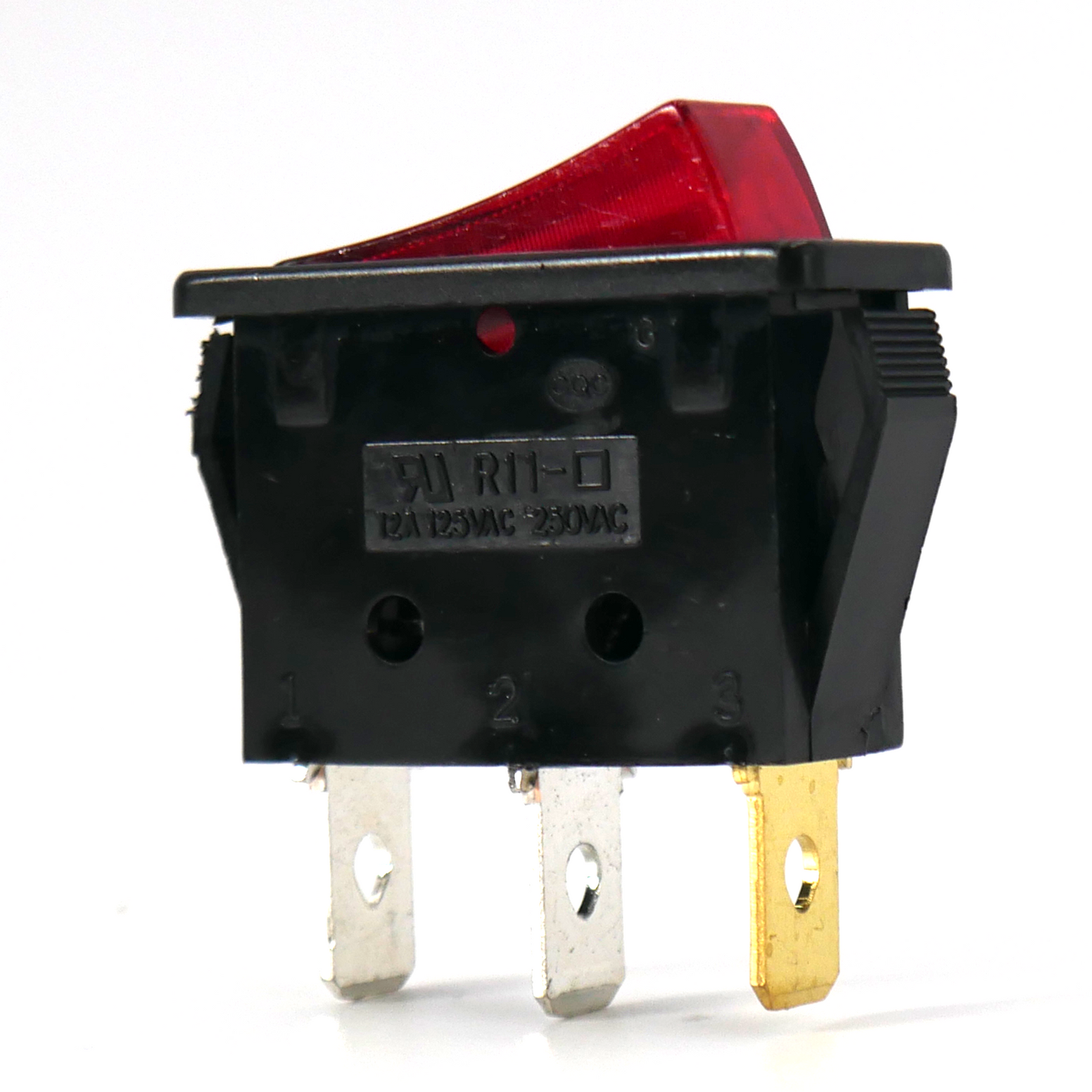 3 pin red rocker on/off switch