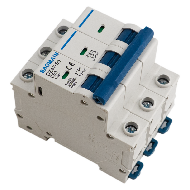 Shrink Tunnel Replacement Parts | 3-Pole Breaker BAOMAIN - DZ47-63