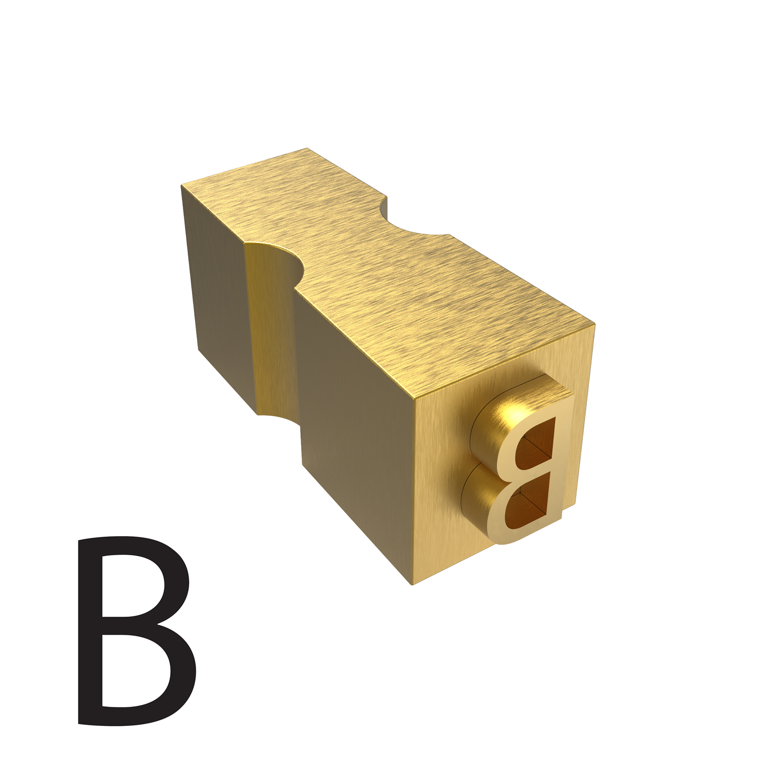 Letter B type used for hot ink  printers