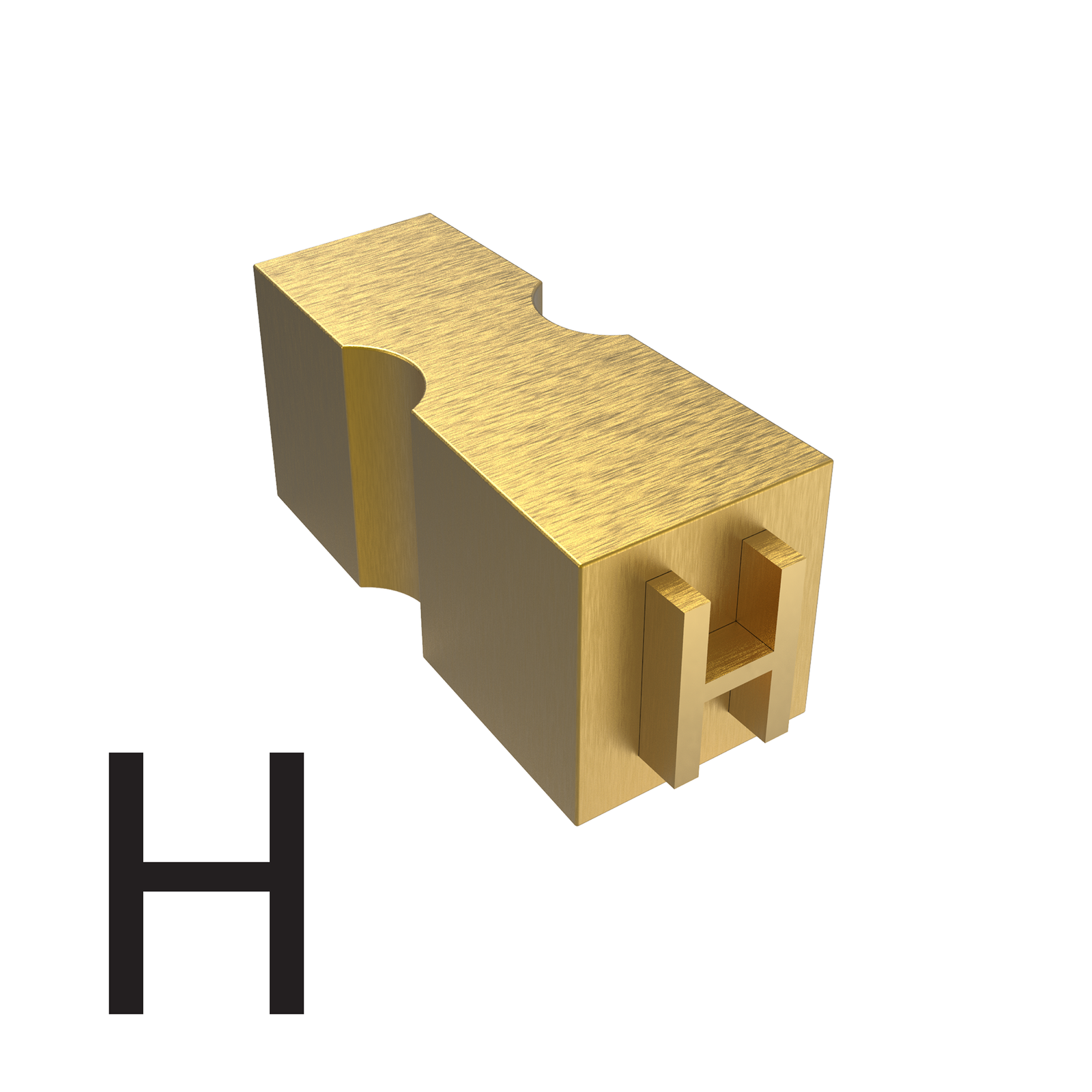 Letter H type used for hot ink  printers