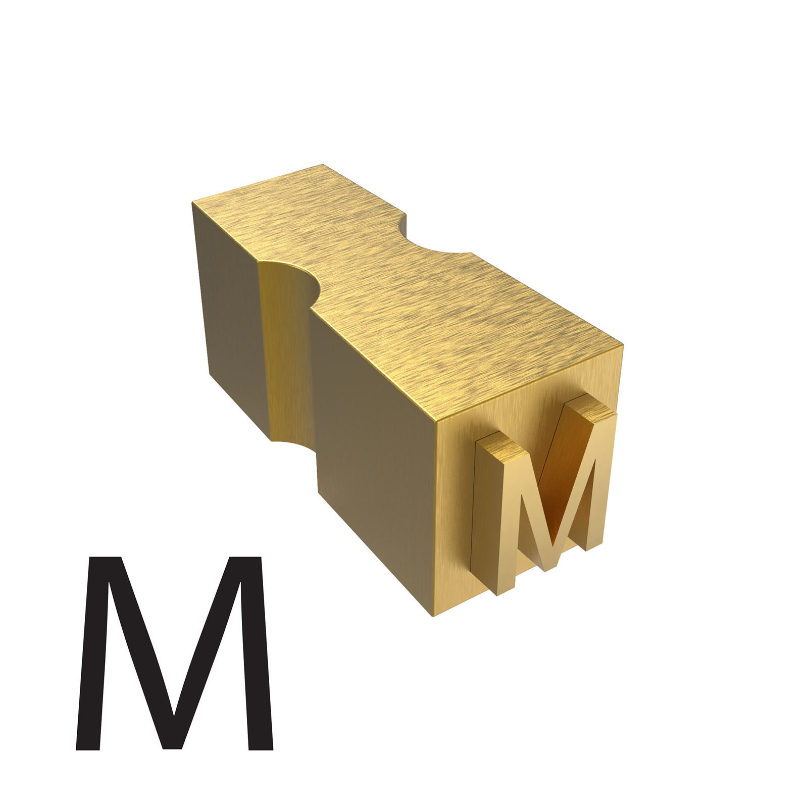 Letter M type used for hot ink  printers