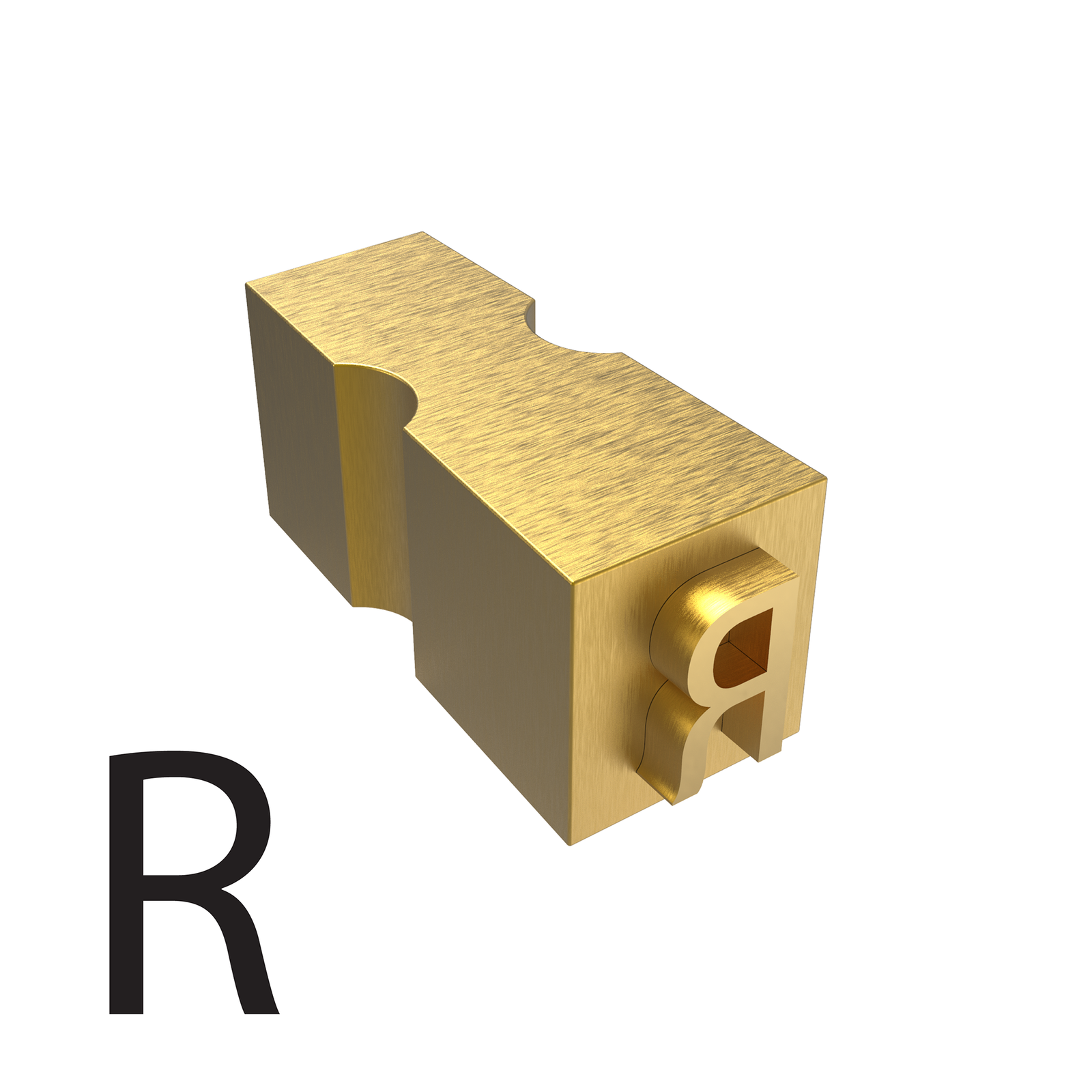 Letter R type used for hot ink  printers