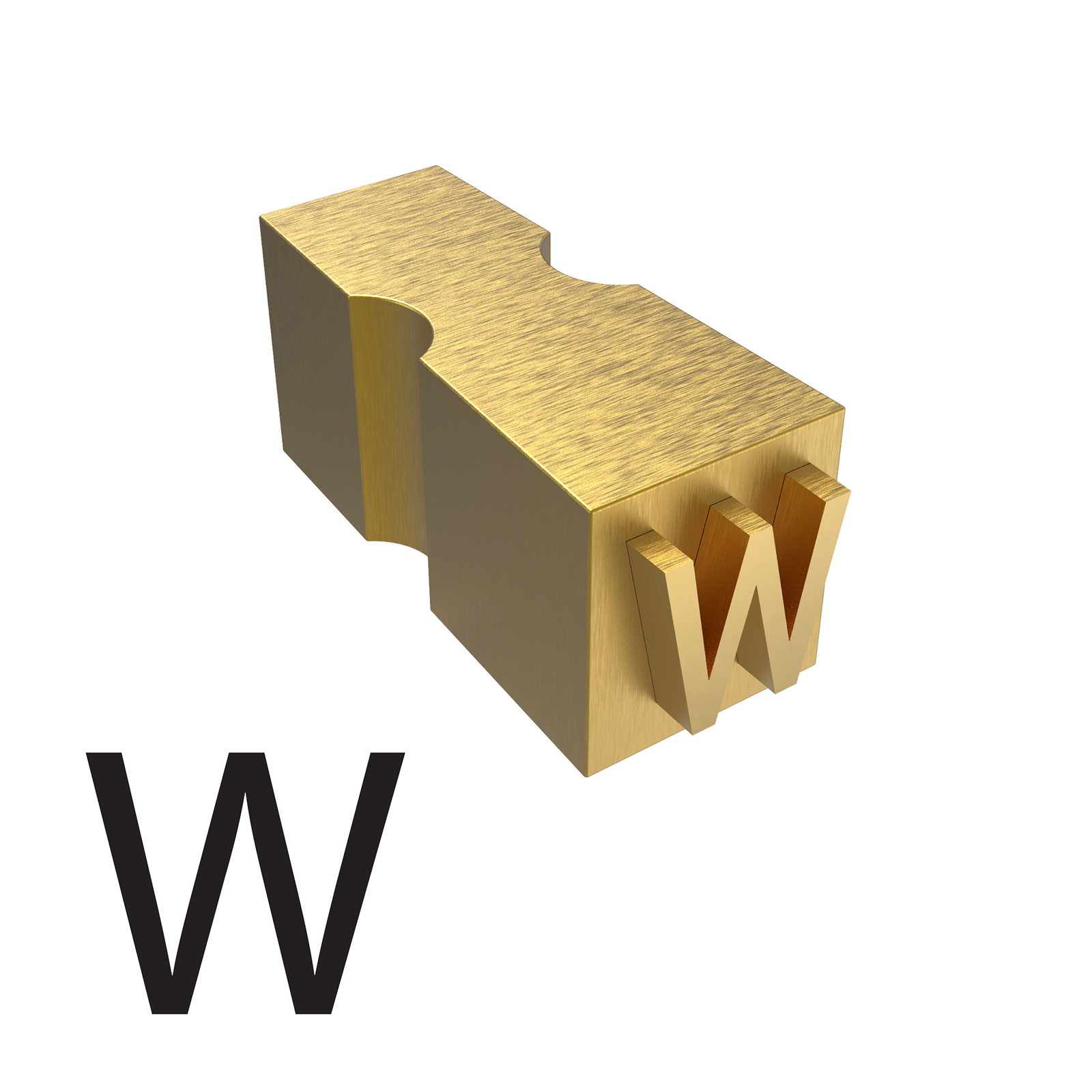 Letter W type used for hot ink  printers