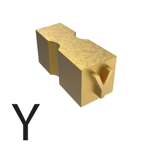 Letter Y type used for hot ink  printers