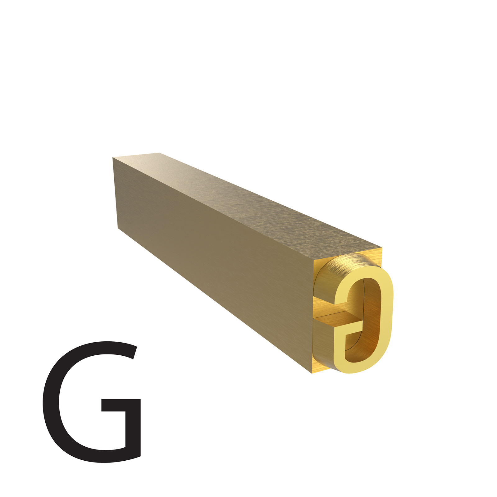 4mm hot stamp letter G type used for coders and printers