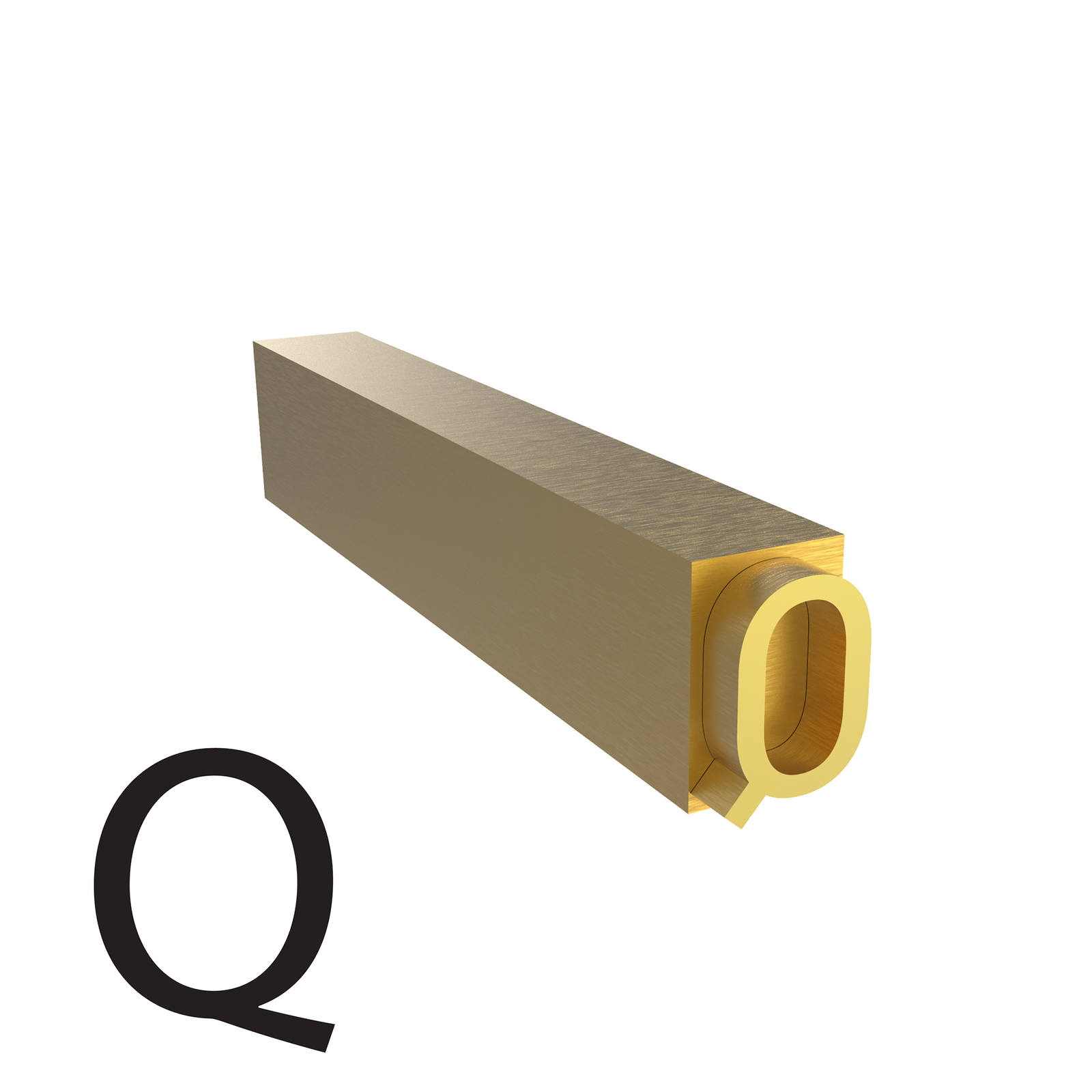 4mm hot stamp letter Q type used for coders and printers