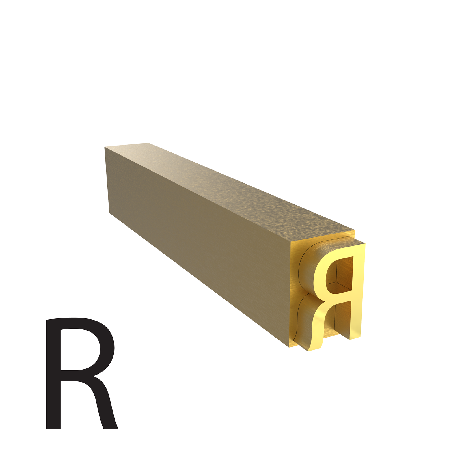 4mm hot stamp letter R type used for coders and printers