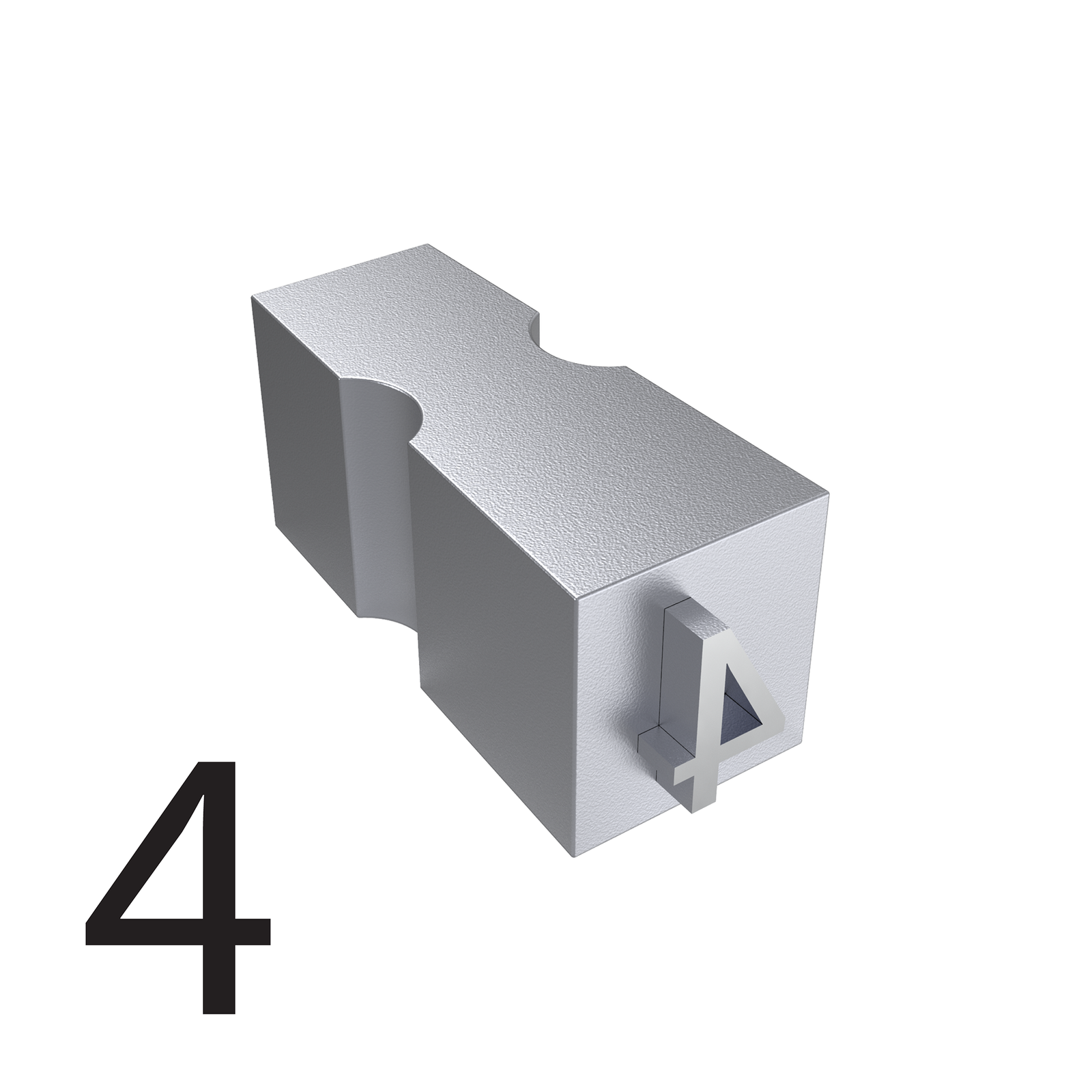 Type of number 4 for hot roll printers