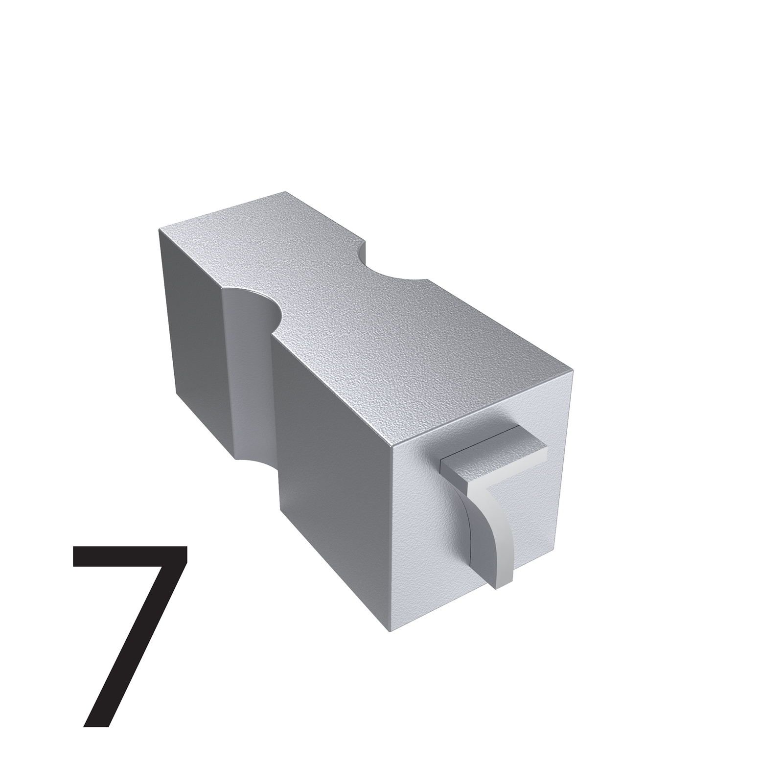Type of number 7 for hot roll printers