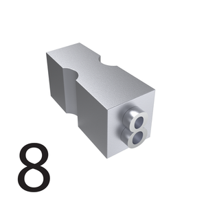 Type of number 8 for hot roll printers