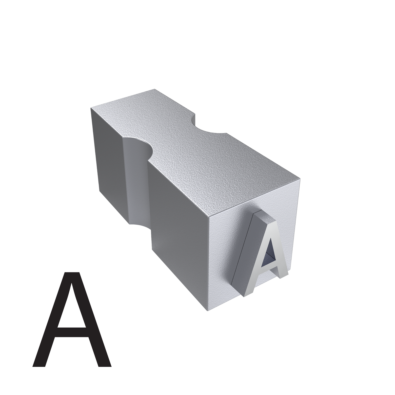 Type of letter A for hot ink roll printers