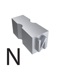 Type of letter N for hot ink roll printers