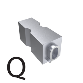 Type of letter Q for hot ink roll printers