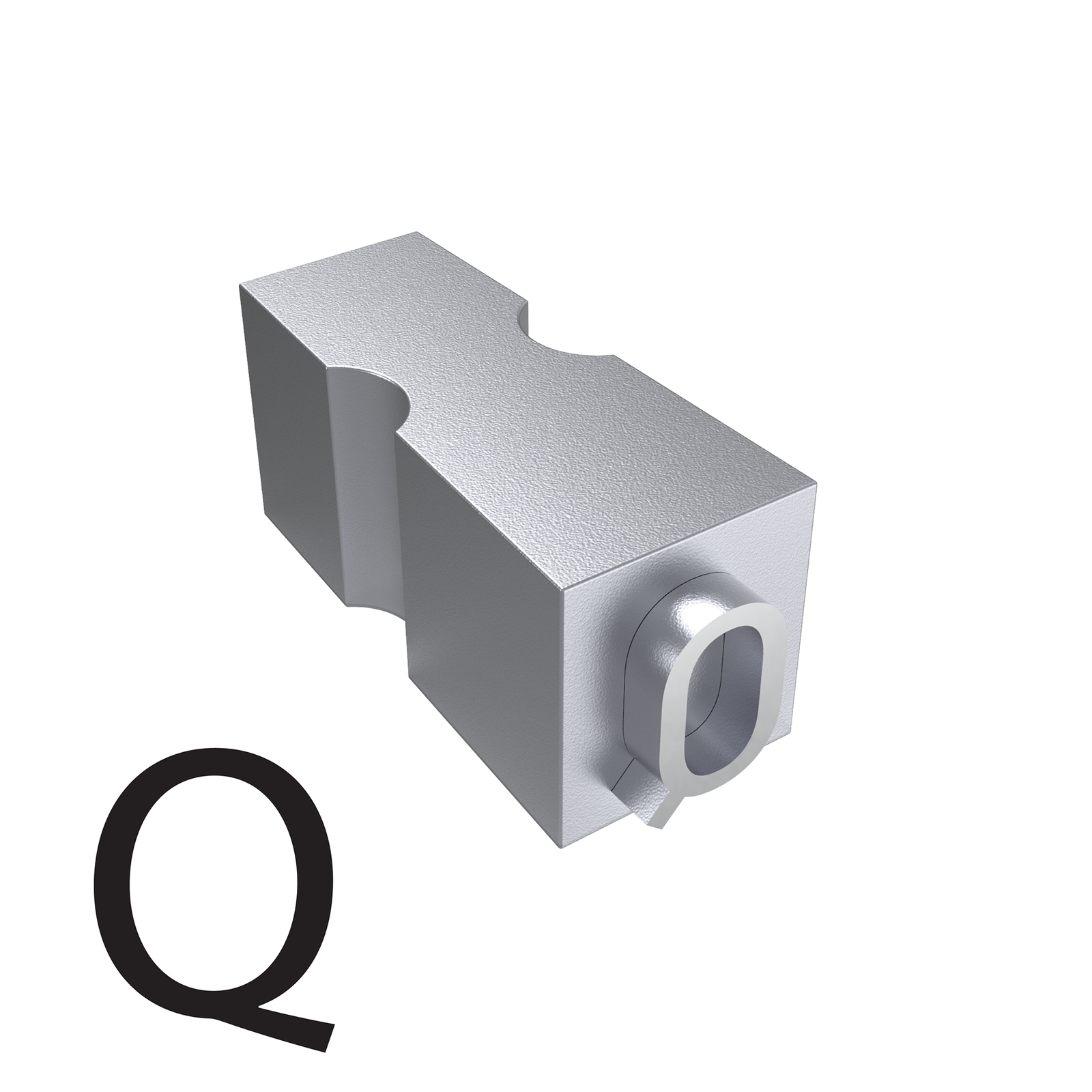 Type of letter Q for hot ink roll printers
