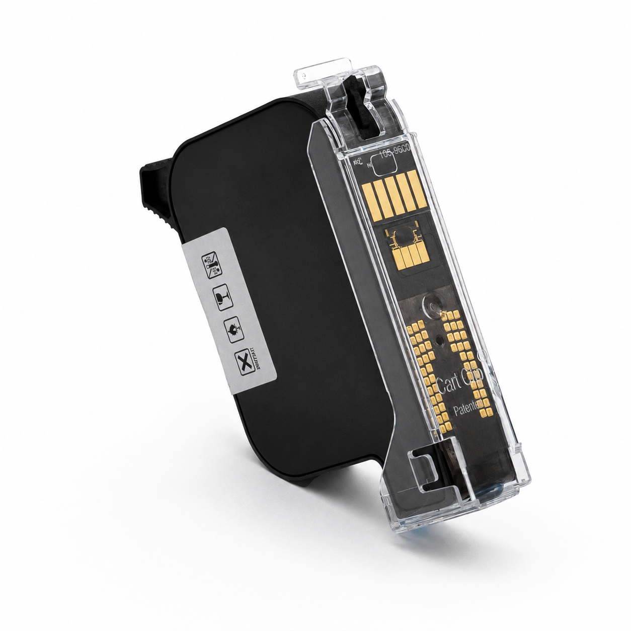 View of a JORES TECHNOLOGIES® White ink cartridge for TIJ inkjet coder