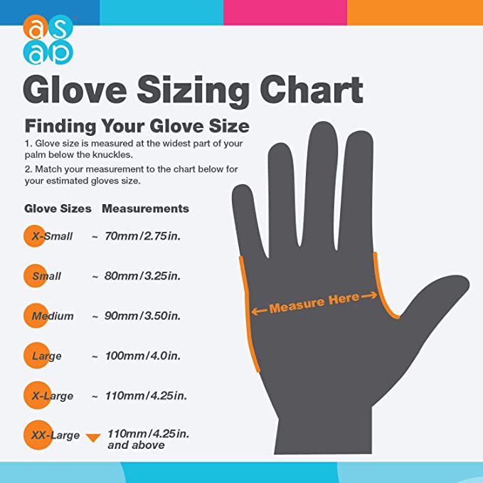 HandCare Black Nitrile  Exam Grade, Powder Free (6 Mil) 1000 Gloves