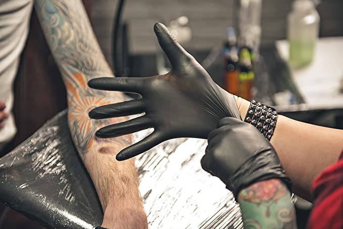 HandCare Black Nitrile  Exam Grade, Powder Free (6 Mil) 1000 Gloves