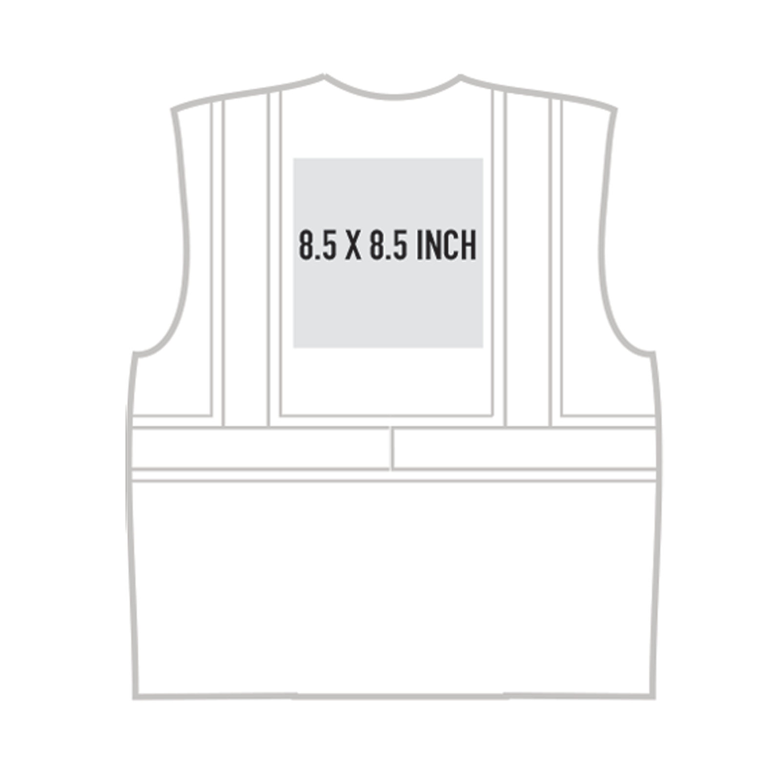 Pre-Printed Hi-Vis Two Toned Mesh Lime Safety Vest