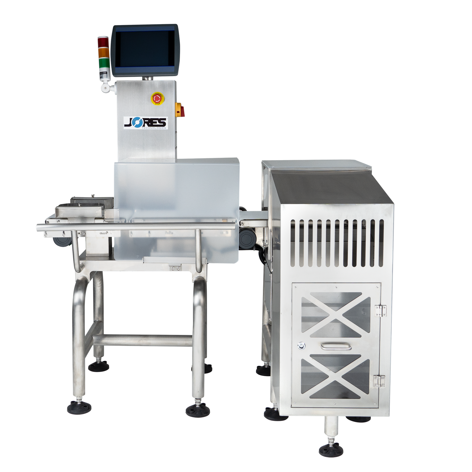 Stainless steel automatic check-weigher for products that weight up to 6.6lbs