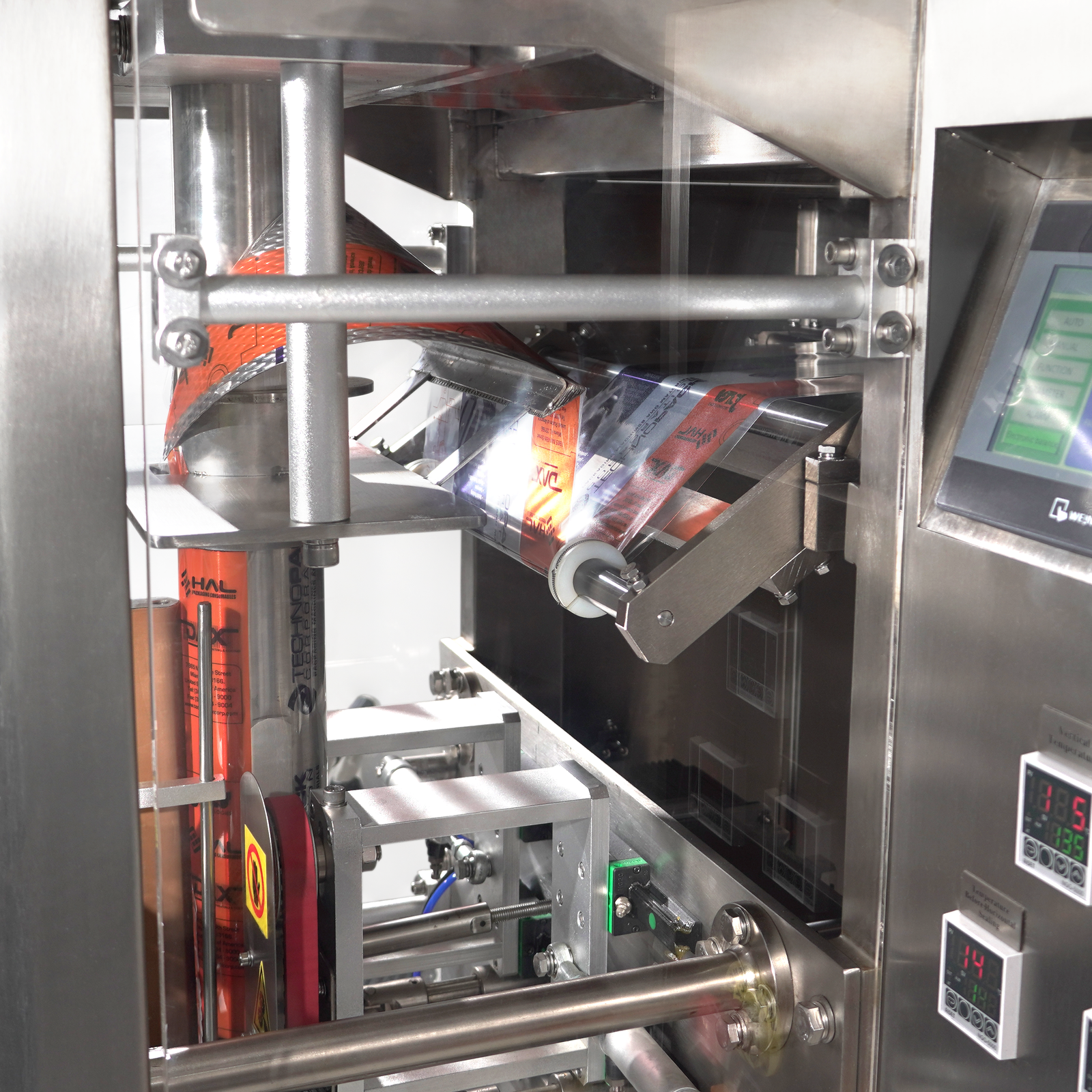 Automatic vertical pillow bag forming, filling and sealing machine for packaging by JORES TECHNOLOGIES
