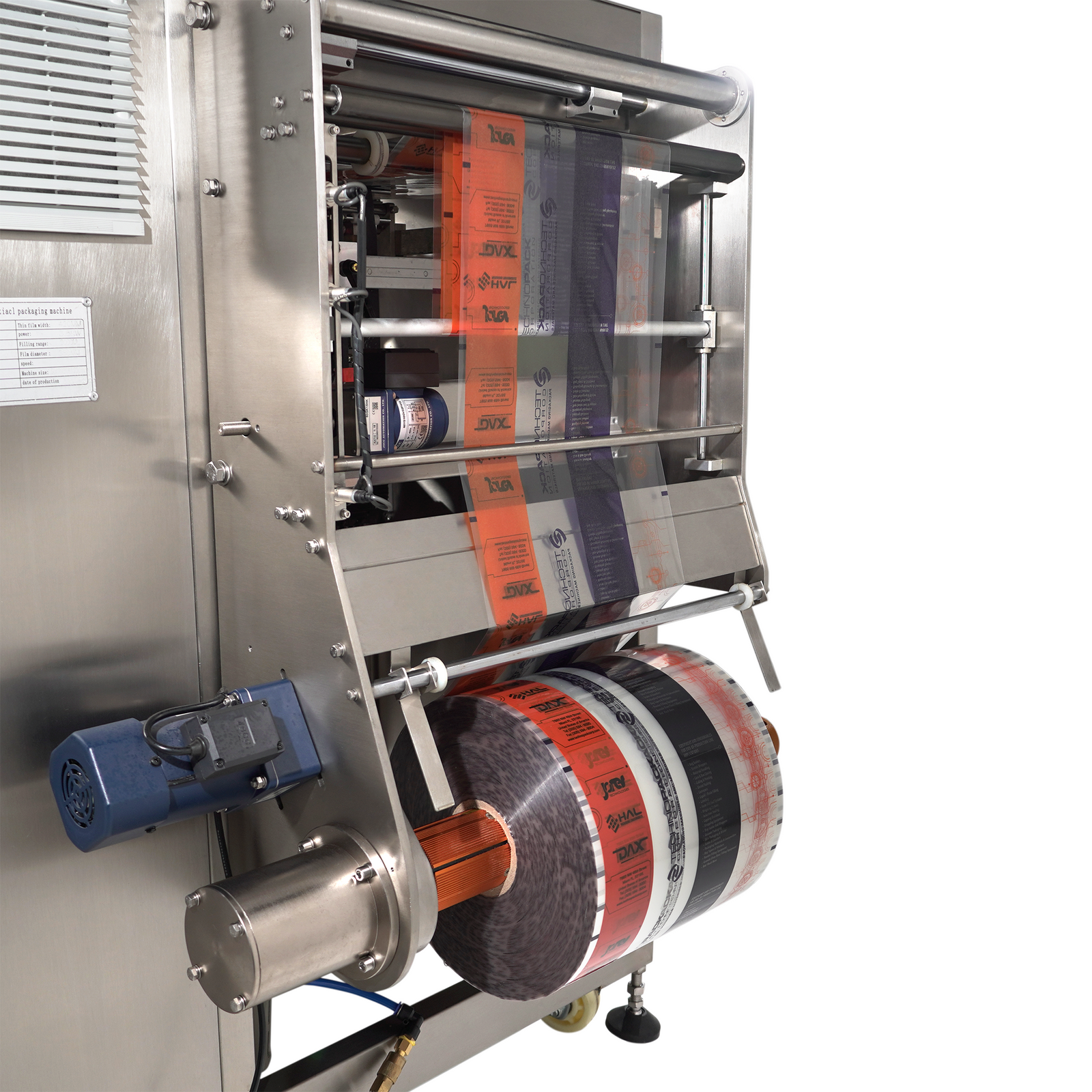 Automatic vertical pillow bag forming, filling and sealing machine for packaging by JORES TECHNOLOGIES