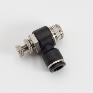Adjustable Pneumatic Elbow Connector with Male Thread - SL10-03 - M16.5 x 1 - #10 spare parts for piston fillers for liquids and pastes