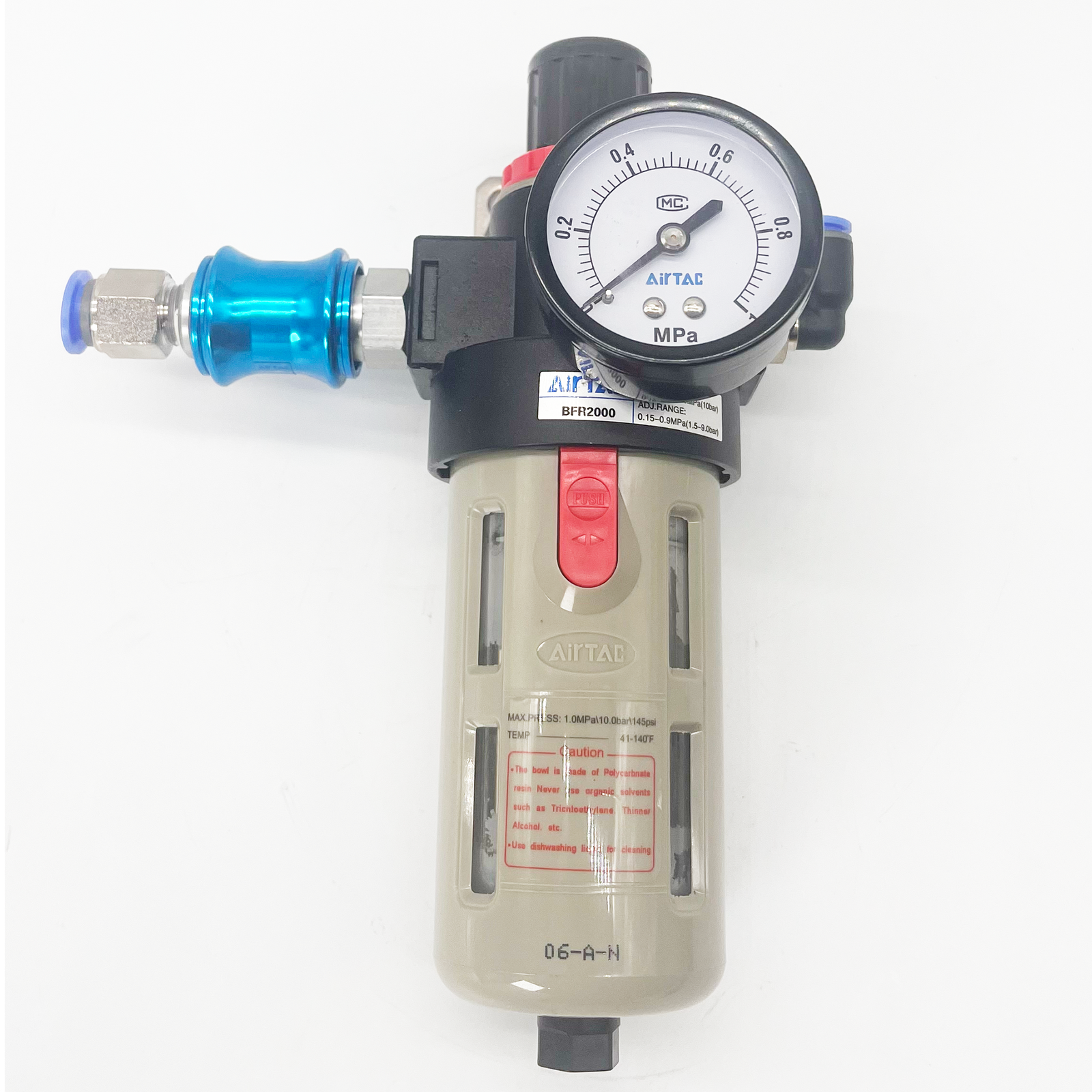 Air Filter Regulator BFR-2000 with Pressure Gauge for E-CAP-STAND