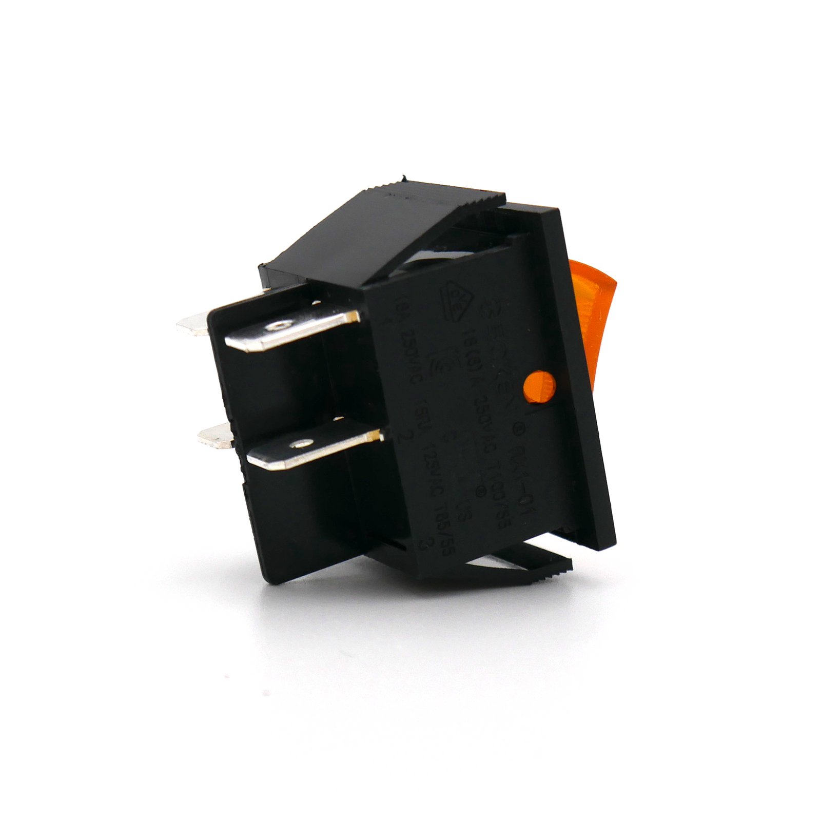 Interruptor basculante montaje ø 20mm naranja 1NO XCK-015-2