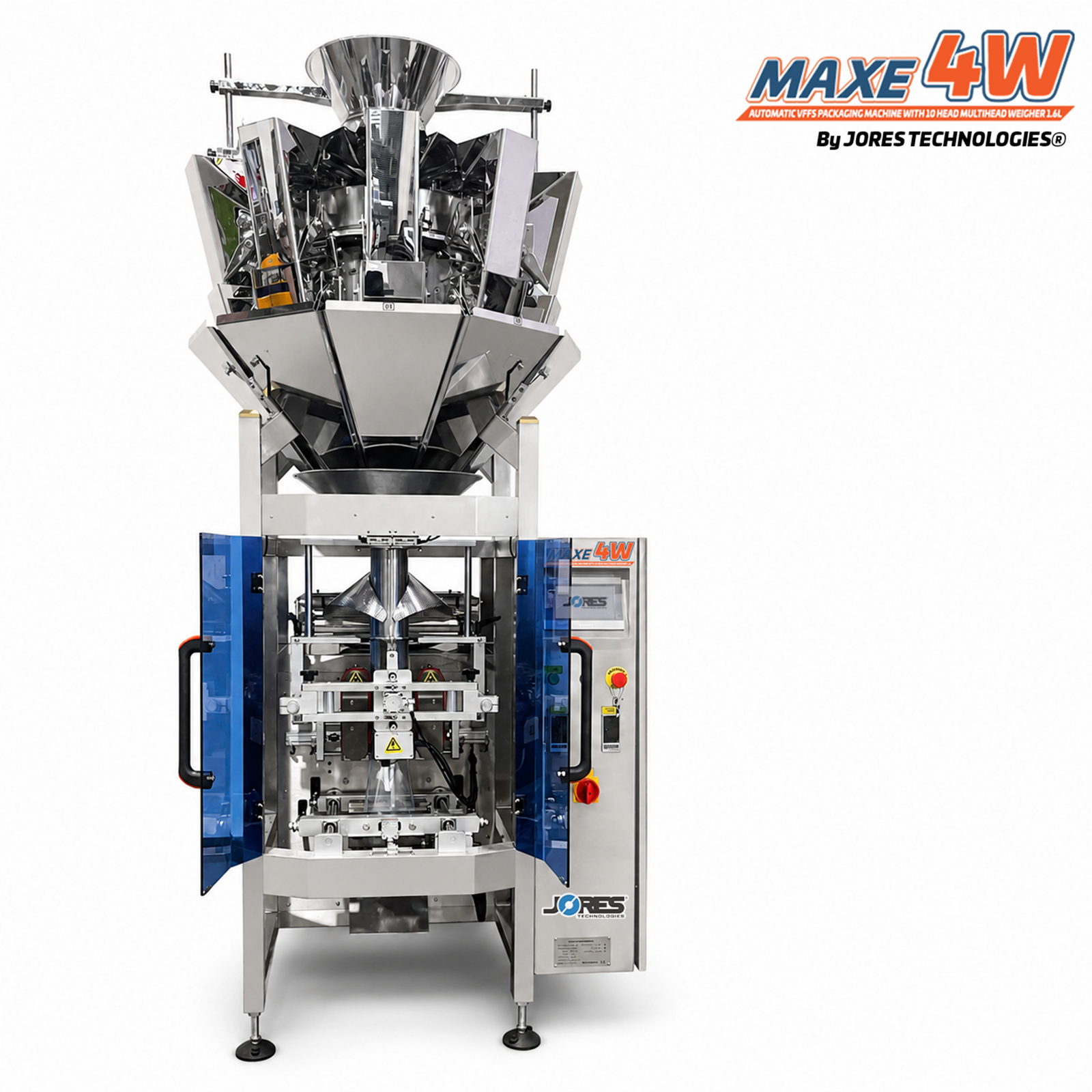 Automatic VFFS Packaging Machine with 10 Head Multihead Weigher 1.6L MAXE-4-W