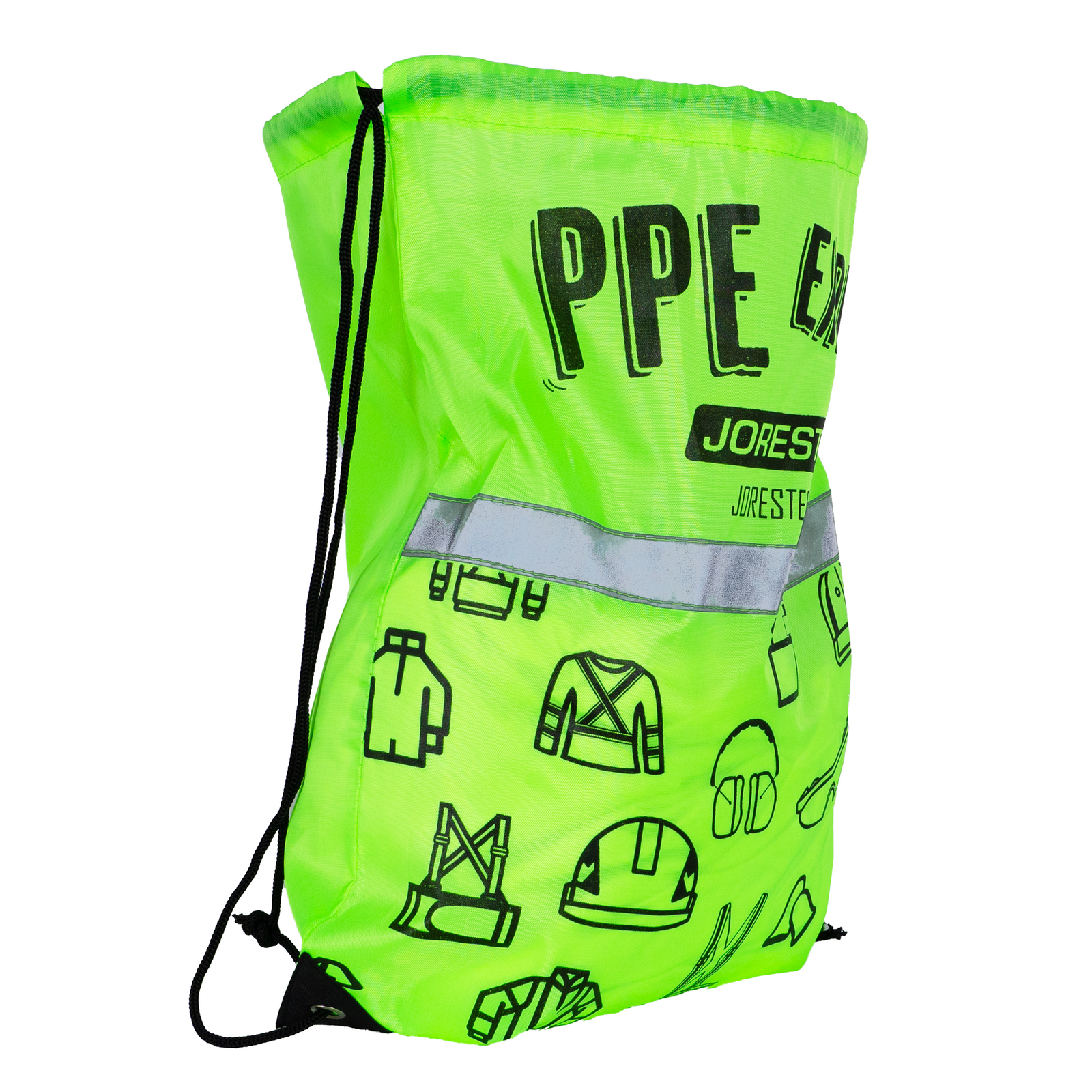 Drawstring Bag PPE Experts with reflective strip