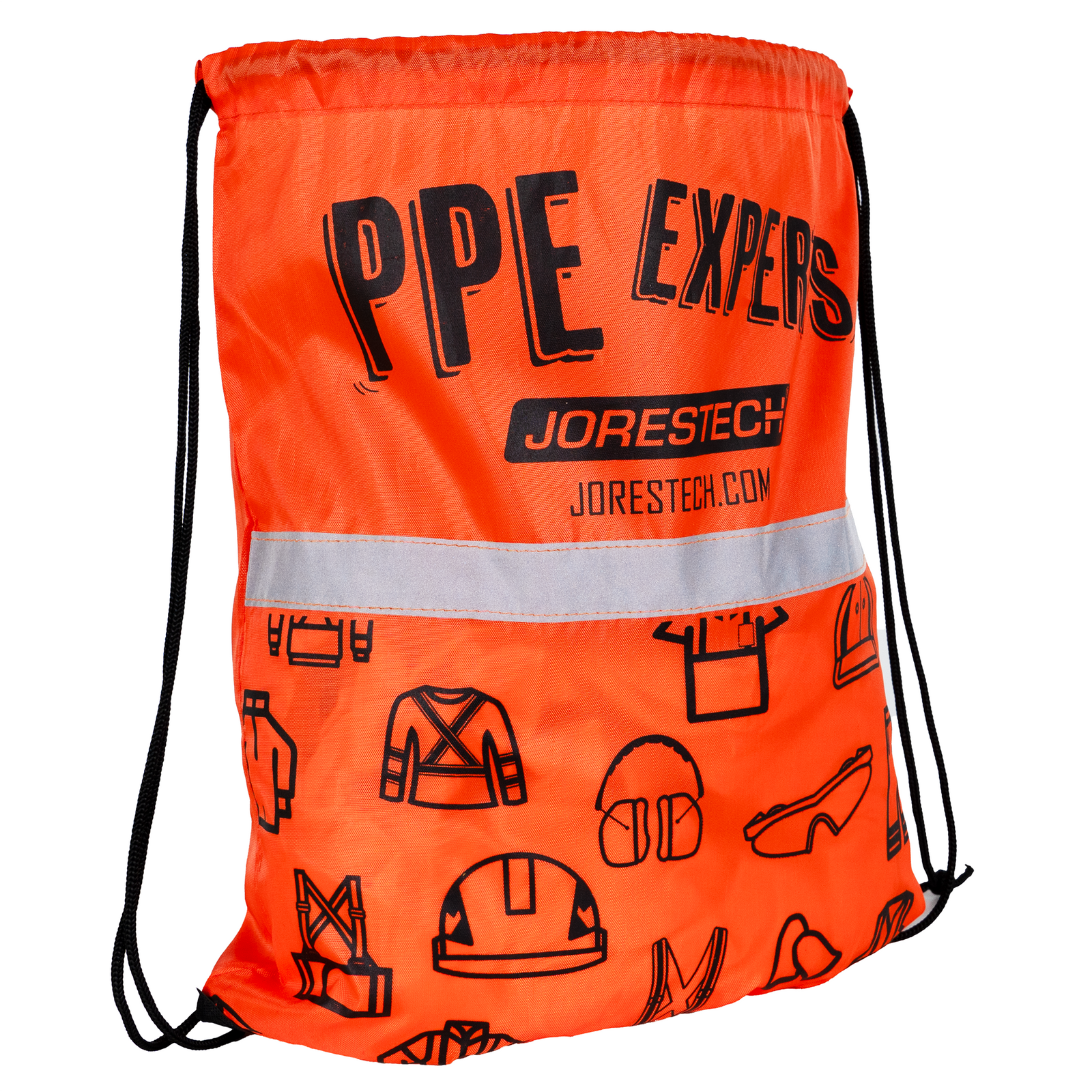 Drawstring Bag PPE Experts with reflective strip