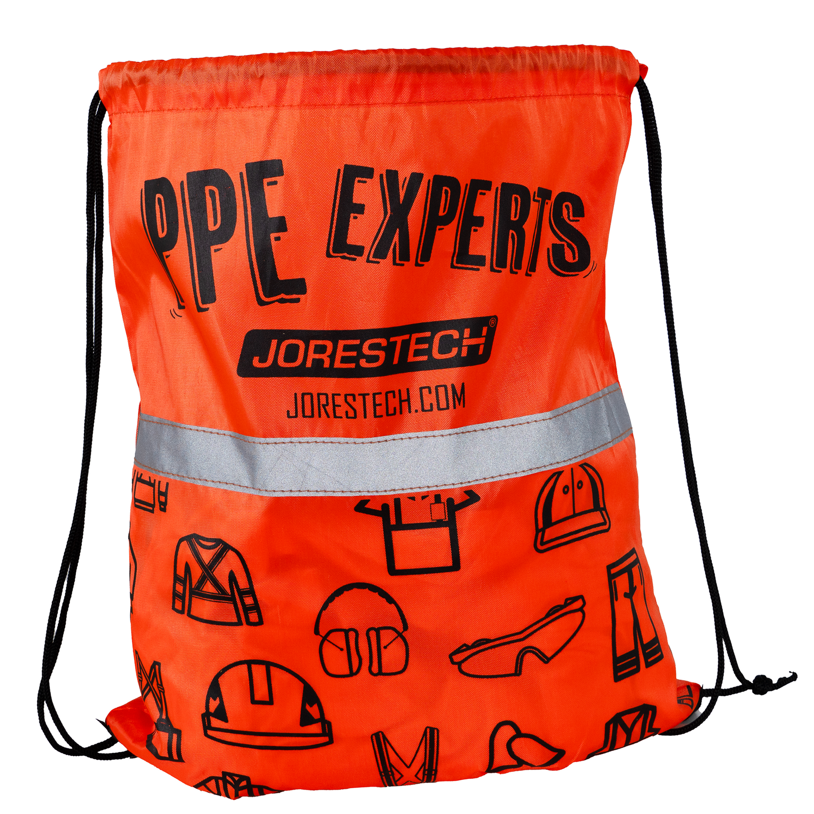 Drawstring Bag PPE Experts with reflective strip