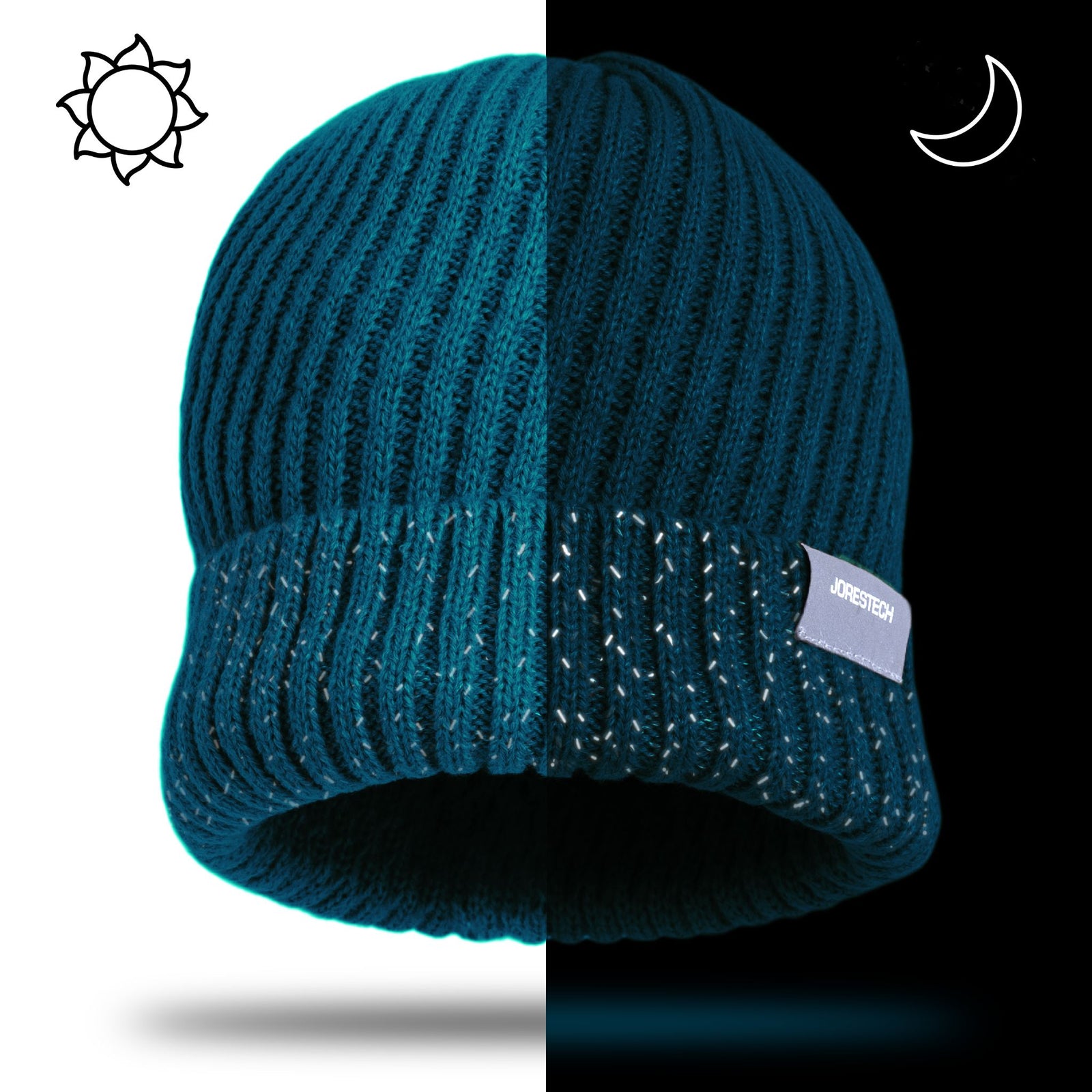 Comparison how does the beanie look during day and nighttime