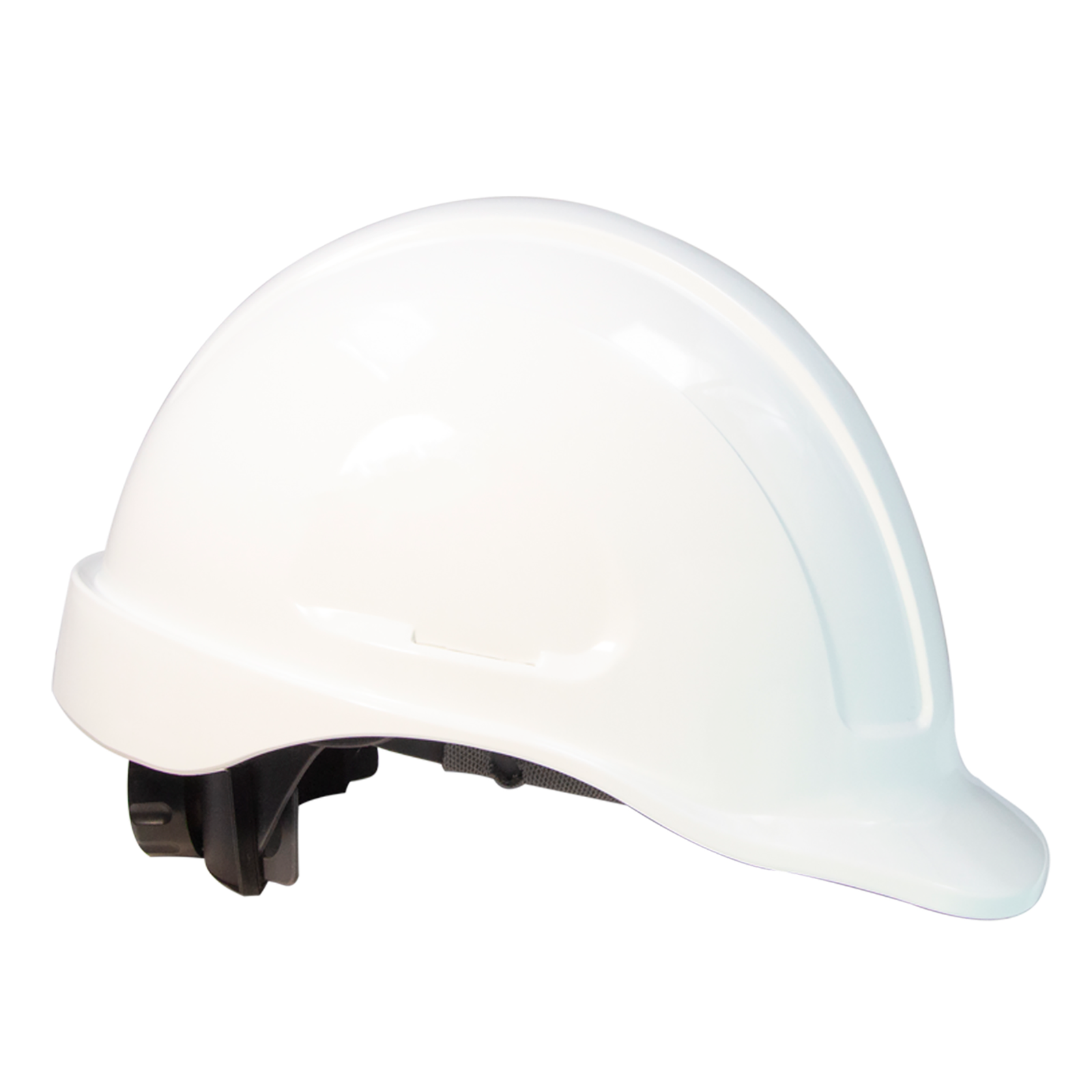 White Cap Style Hard Hat Kit with Black Mountable Earmuff