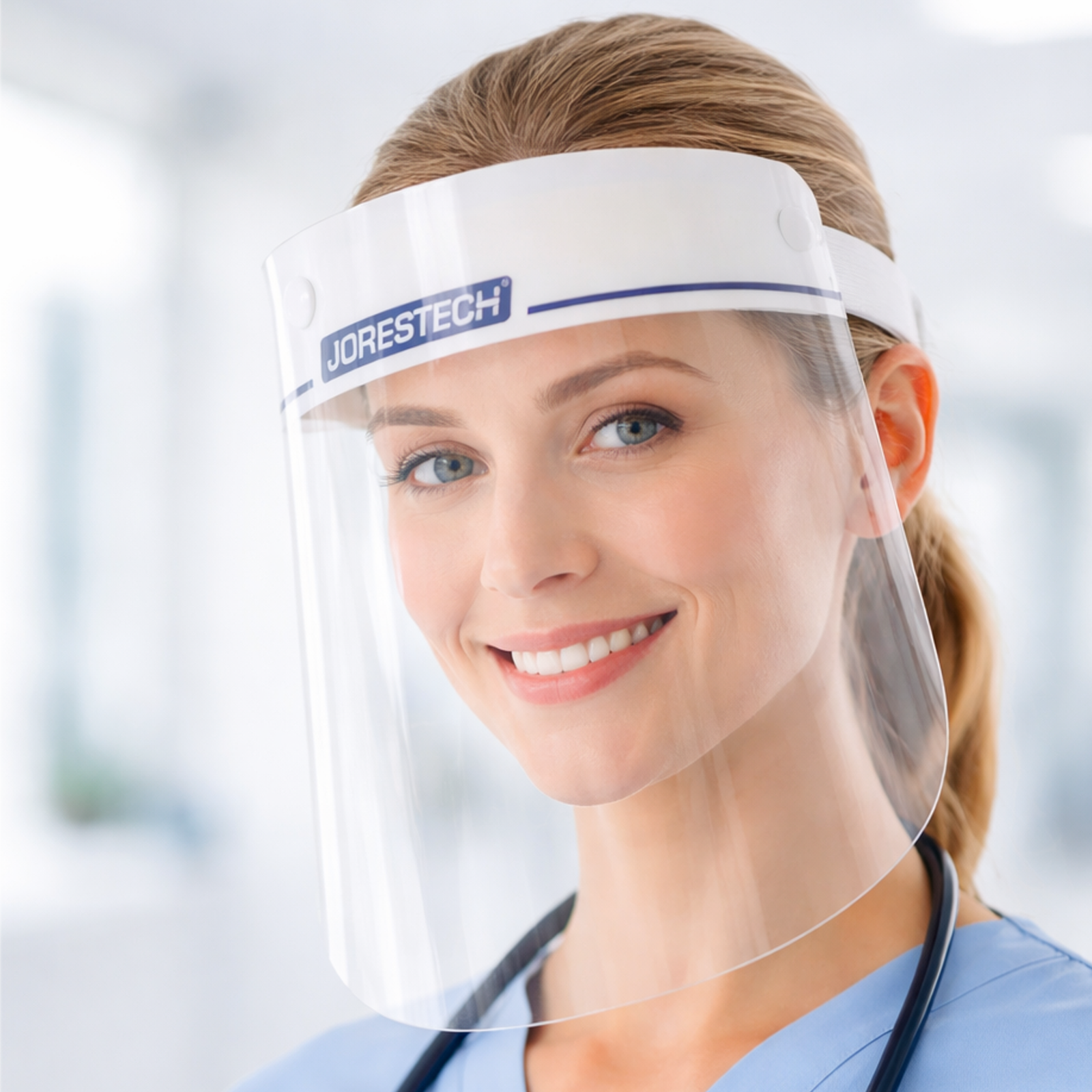 Clear Protective Face Shield with Elastic Headband